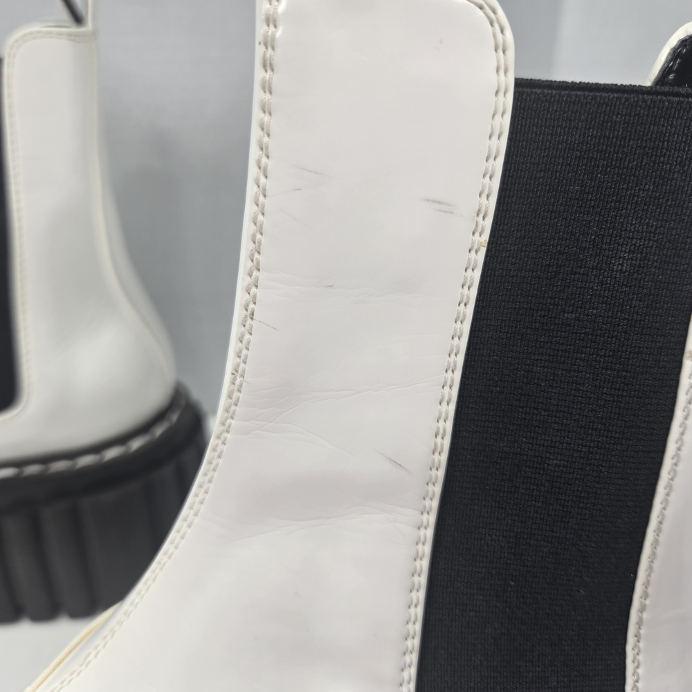 Stella McCartney Emilie Boot Dana White Platform Boots w/bag Size EU 37 US 6-6.5 - Picture 8 of 15